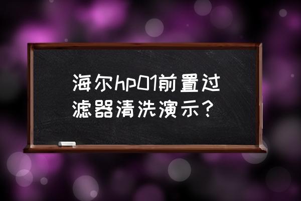 全自动自清洗过滤器有哪些 海尔hp01前置过滤器清洗演示？