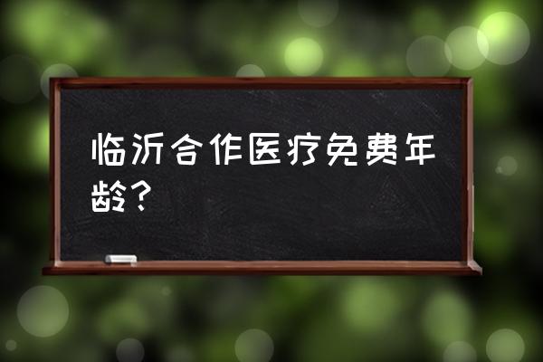 临沂免费旅游景点 临沂合作医疗免费年龄？
